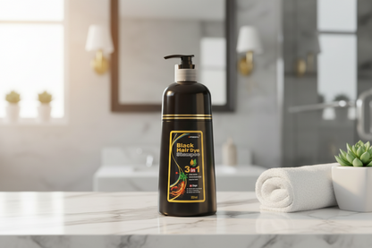 3-in-1 Organic Meidu Black Hair Dye Shampoo