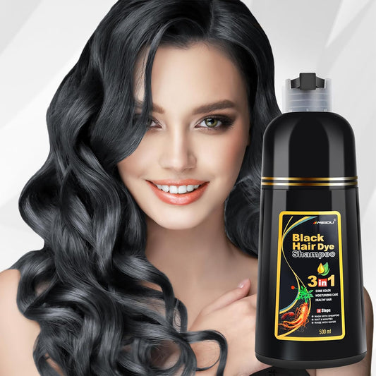 3-in-1 Meidu Black Hair Dye Shampoo_500ml